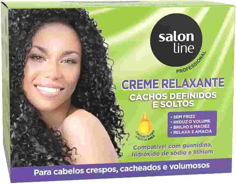 Salon Line, Creme Relaxante, Cachos Definidos e Soltos - Cabelos Cacheados e Crespos, 200 g