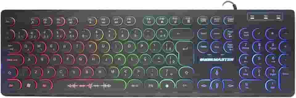 Teclado Gamer SteamPunk LED Teclas Iluminadas Anti Ghosting KM76 KMEX