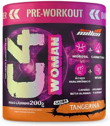 C4 Woman Sabor Tangerina 200g - New Millen Pré Treino
