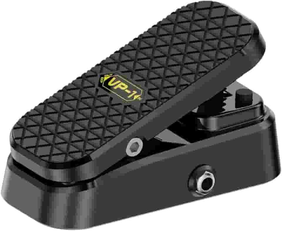 menolana Pedal de expressão para guitarra com interruptor de autobloqueio, volume passivo, guitarra sem ruído, resistente, amortecido, saídas duplas