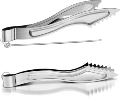 Conjuntos de pinças de narguilé de metal para narguilé carvão pinças de metal narguile shisha carvão pinças com pôquer longos acessórios para narguilé shisha clipes de pinça 2 pacotes