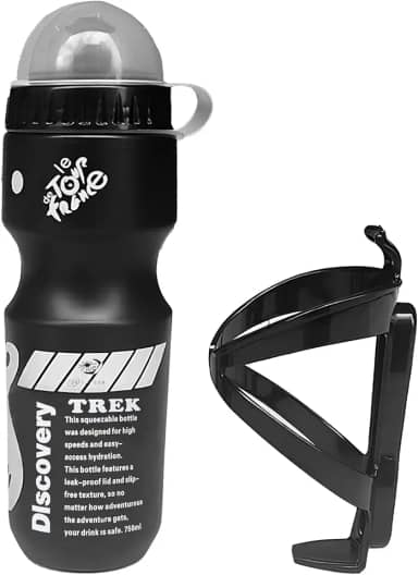 Garrafa Esportiva Bike com Suporte – 750ml, Bico Antivazamento, Ideal para Ciclismo e Trilhas