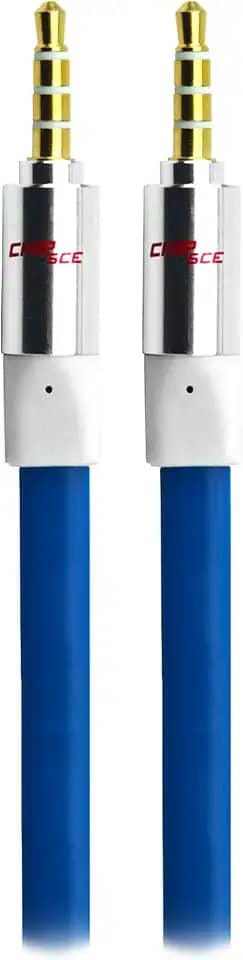 Performance Sound CABO P2 PREMIUM - P2 + P2 ESTEREO FLAT 100% COBRE AZUL - 5M