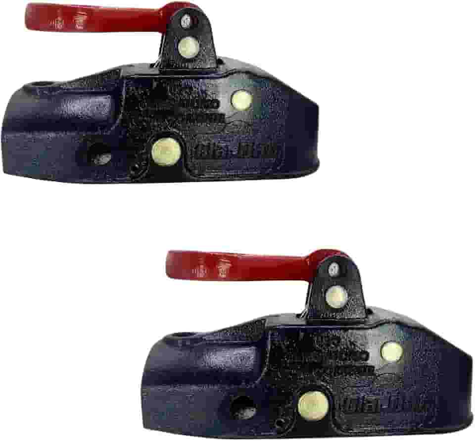 Par de Munhecas para Carreta, Trailer e Reboque – Engate de 2.500 kg com Trava, Bola ISO 50mm, Alta Resistência em Aço Reforçado