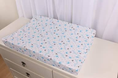 Trocador De Fraldas Anatômico Impermeável Cômoda Menino (Princípe azul)