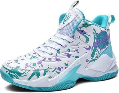 Tênis de basquete unissex respirável antiderrapante para corrida com amortecimento esportivo moderno