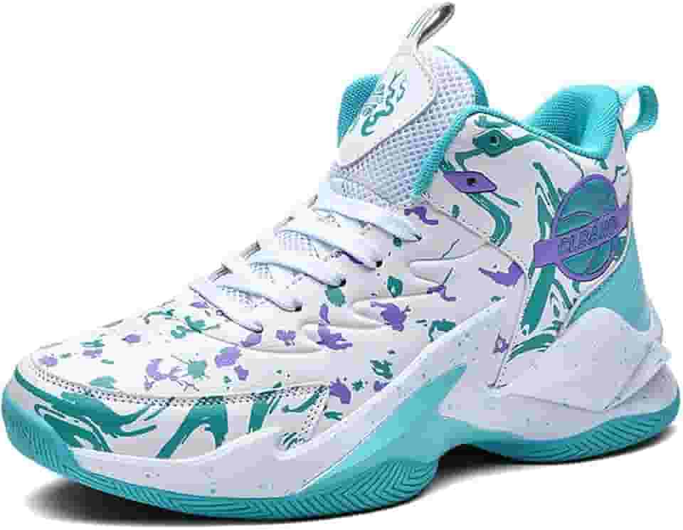 Tênis de basquete unissex respirável antiderrapante para corrida com amortecimento esportivo moderno