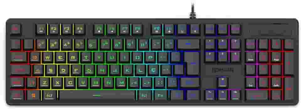 Teclado Membrana Gamer Redragon Netherbane K521-RGB USB Preto