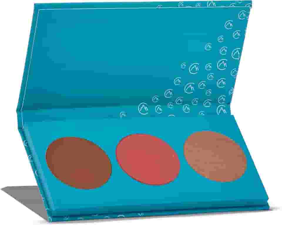 Paleta Blush Iluminador e Contorno Catharine Hill Trio Sculpt Chill Multifuncional (1022/K3 - Cor 03, 9g)