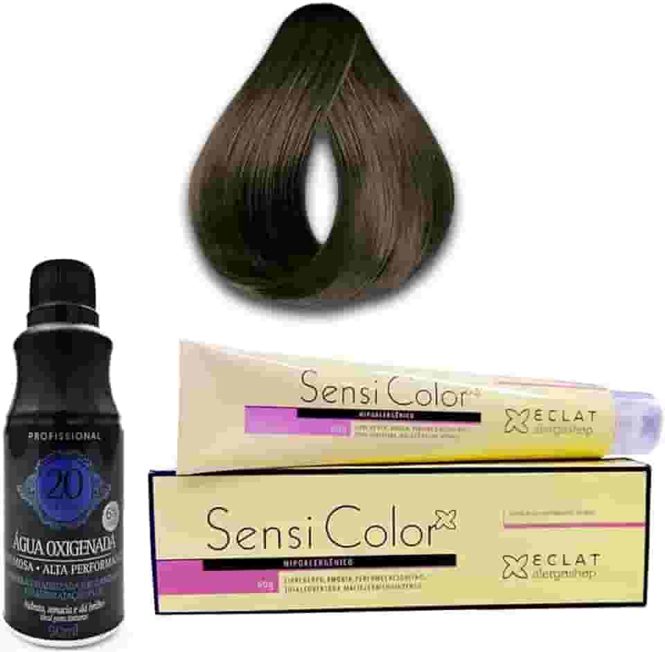 Tinta Sensi Color Alergoshop 3.0 Castanho Escuro + OX