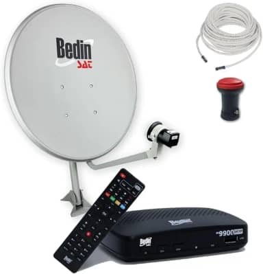 Kit Antena Parabólica Digital c/Receptor Sat HD Regional BS9900 Bedin