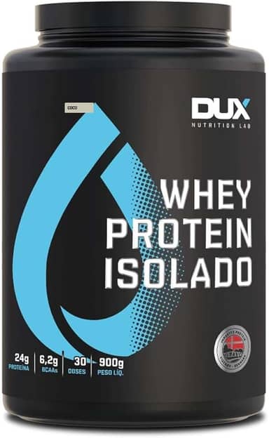 Whey Protein Isolado Coco Pote 900g – Recuperação Muscular – Dux Human Health