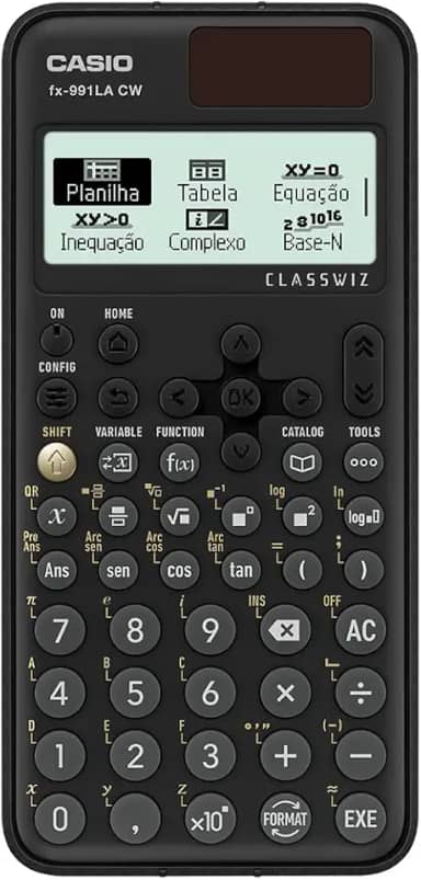 Calculadora científica Casio FX-991LA CW ClassWiz para explorar a Matemática