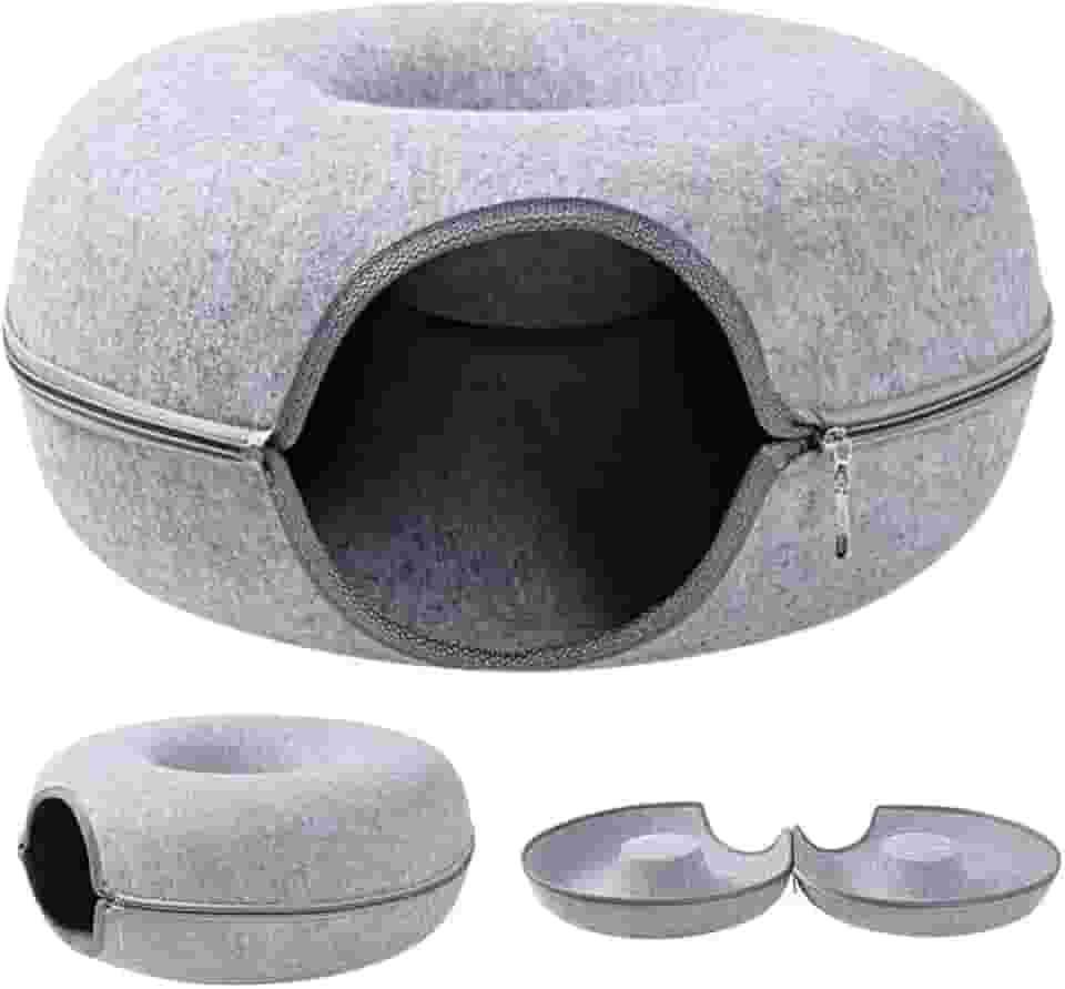 Cama Túnel Grande e Redonda, Tunel para Gatos, Cama de Túnel Grande, 50 * 20 * 18Cm Cama de Gato, Cama para Gato, Cama Gato, Tunel Gato, Toca para Gatos, Casinha de Gato, Casinha para Gatos