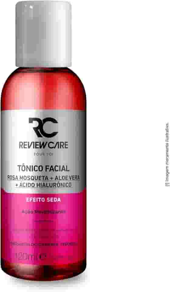 Tônico Facial Efeito Seda Rosa Mosqueta, Aloe Vera e Ácido Hialurônico 120ML Review Care