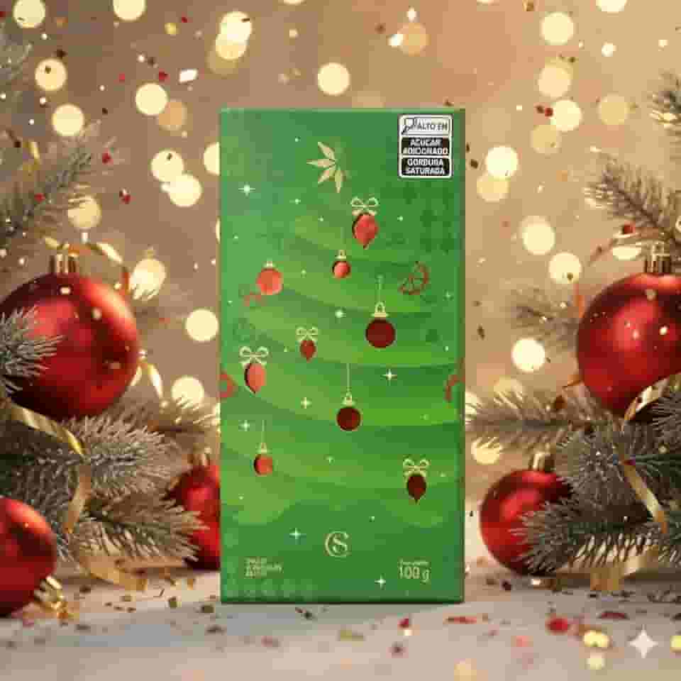 Tablete chocolate ao Leite 100g CS NATAL