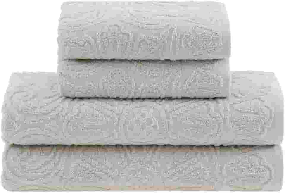 Buddemeyer Jogo de toalhas Florentina Banho Bege 4 peças