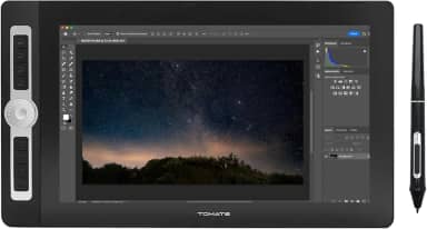 Mesa Digitalizadora 15,6' Polegadas Com Tela Pen Display Graphic Monitor Full Hd Caneta Touch 5080 LPI Multi-Function Luva 8192 Níveis de Pressão
