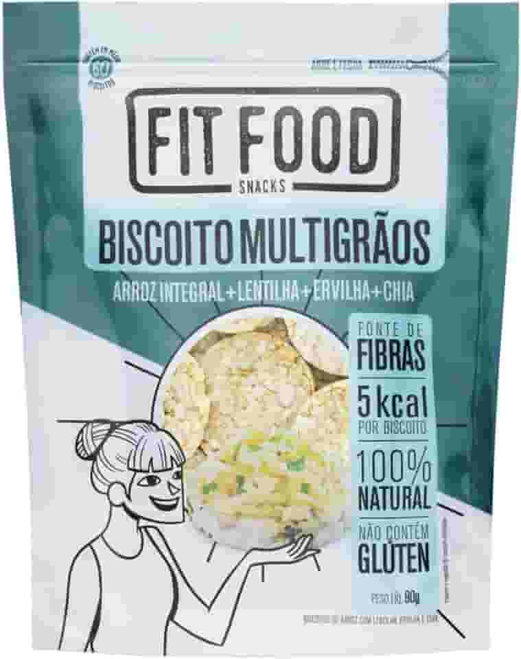 Fit Food Biscoito de Arroz Integral Multigrãos Pouch 90g