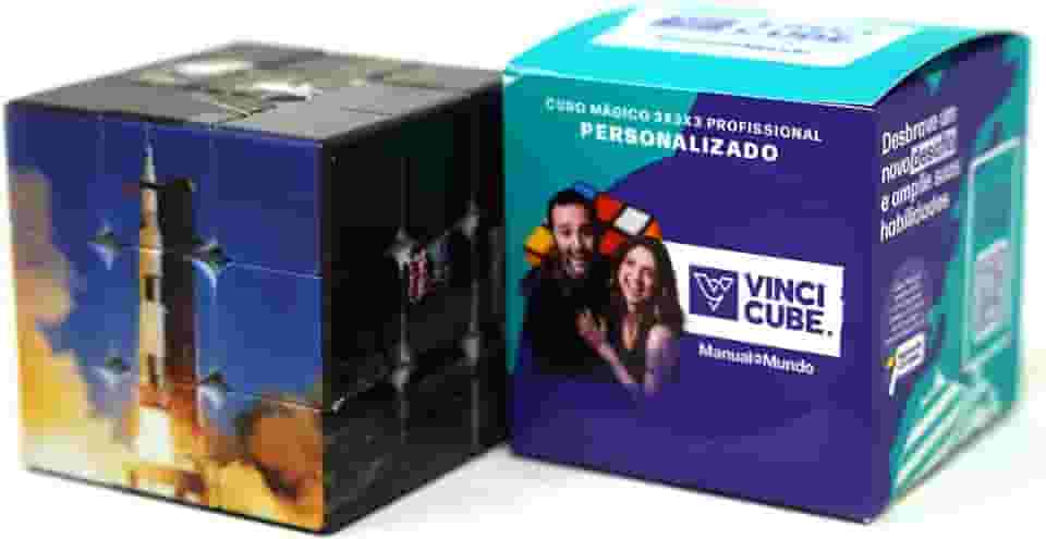 Cubo Mágico Manual do Mundo Chegada à Lua - Cubo Mágico Personalizado Profissional