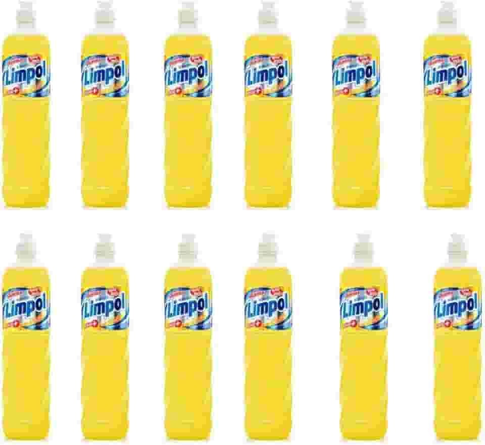 Kit Com 12 Detergente Limpol Neutro 500Ml Biodegradável