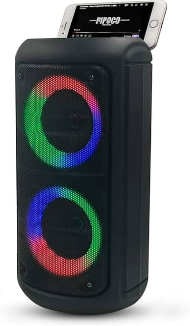 Caixa De Som Bluetooth Potente Caixinha De Som Musica Amplificada Led Portátil Usb Mp3 Caixa de Som Grande Graves Agudos Precisos Festas e Eventos