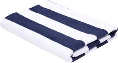 Toalha de Piscina Ibiza Teka Azul Escuro Algodão e Poliéster