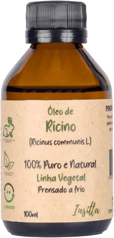 Óleo Vegetal de Rícino (Mamona) 100% Puro e Natural 100ml