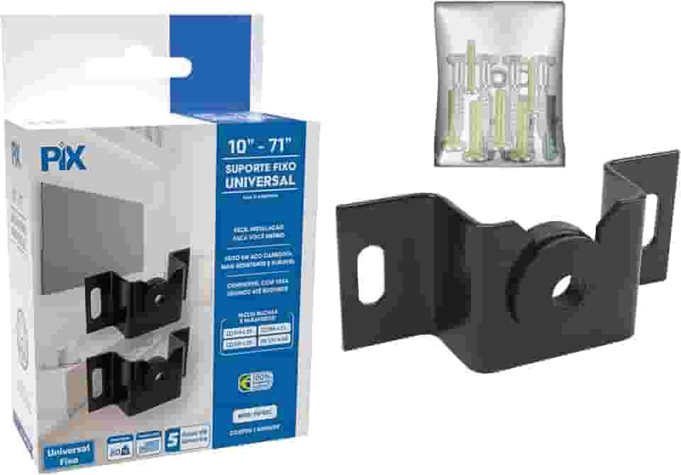 SUPORTE FIXO UNIVERSAL LED/LCD 10" A 71" - PIX - CAIXA, PIX, PX-01C