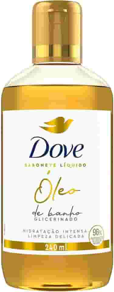 Dove Óleo de Banho Hidratação Intensa e Limpeza Delicada, Glicerinado com 96% Ingredientes de Origem Natural 240 ml