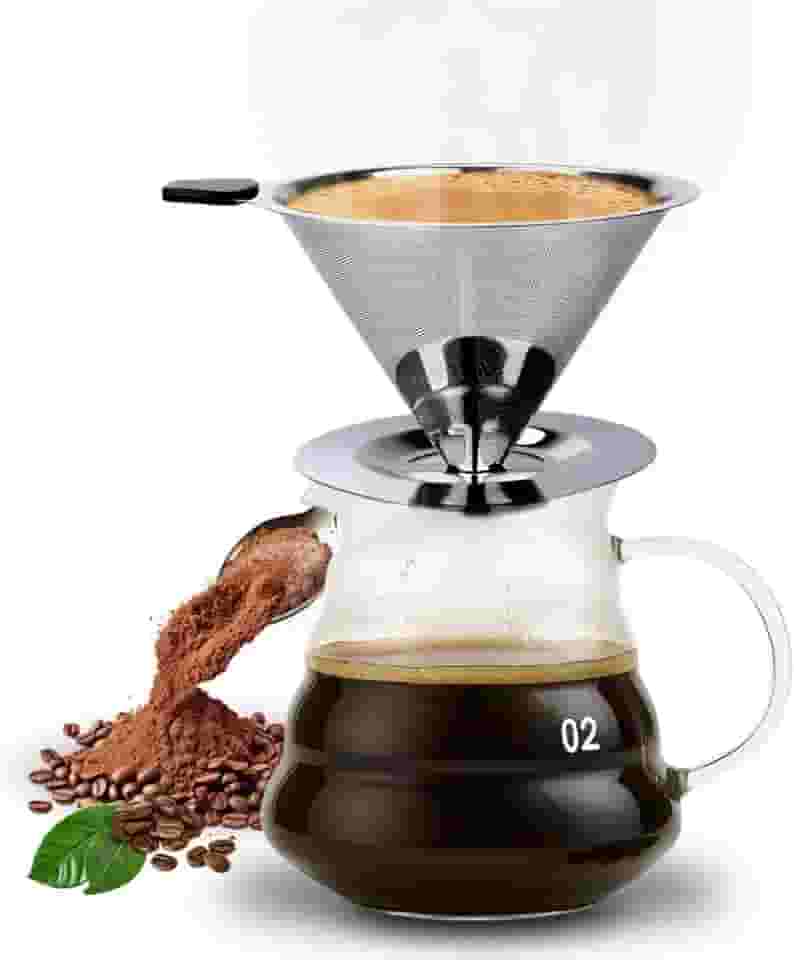 Coador Filtro De Café 103 Inox Peneira Aço Sem Uso De Papel Onyon