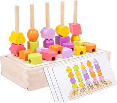 Atividades de demência para idosos, produtos de madeira fáceis de Alzheimer para idosos, jogos de memória colorida para adultos, brinquedos sensoriais fidget busy board Fidget Gadgets presente para