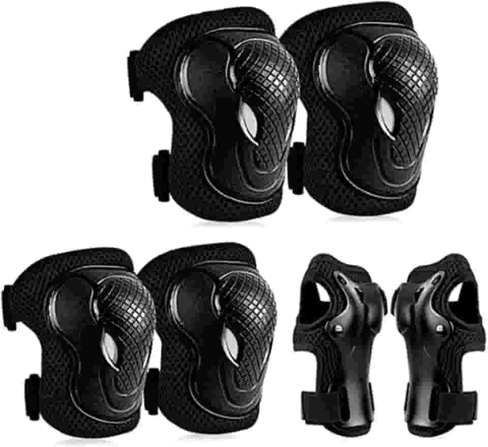 Kit De Proteção Juvenil Esportes Skates Bike Patins Joelheira Cotoveleira Munhequeira