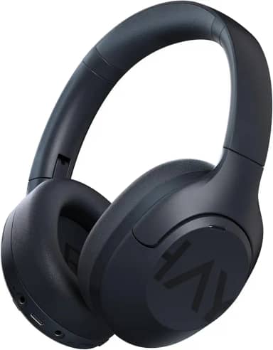 HAYLOU S30 Fones de Ouvido Bluetooth com Cancelamento de Ruído Ativo, Over-Ear Headphones Dobrável e Até 80 horas de bateria para Treino, Academia, Trabalho