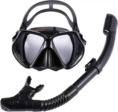 Mascara De Mergulho Snorkel Para Adultos Com Visão Ampla de 180°