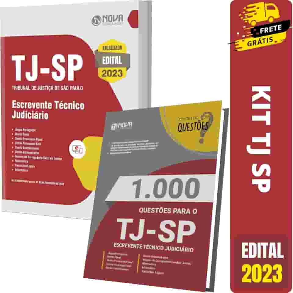 KIT TJ SP - Escrevente Técnico Judiciário + Caderno Questões