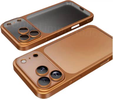 Capa Protetora Translúcida para iPhone 17 Pro Max – Modelo 2026 – Design Premium com Acabamento Fosco, Proteção Antiqueda, Bordas Reforçadas - Laranja