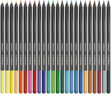 LÁPIS DE COR CARBON 24 CORES REDONDO LEO&LEO