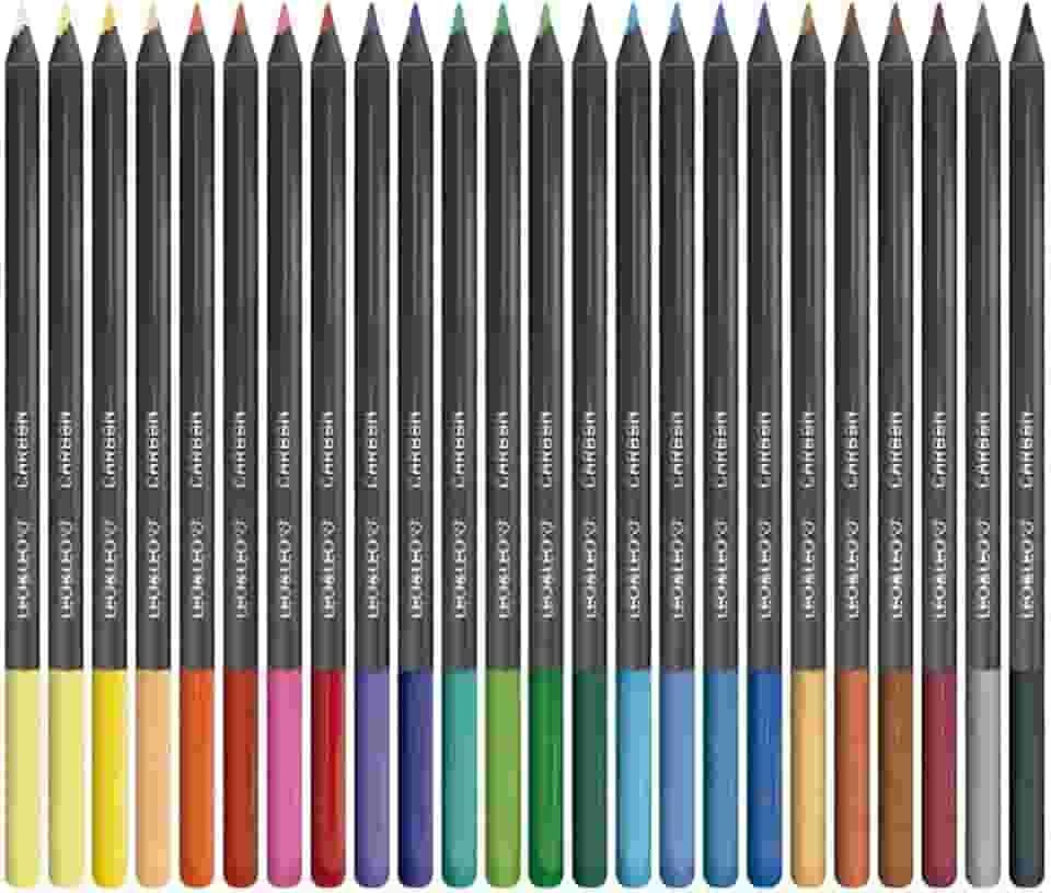 LÁPIS DE COR CARBON 24 CORES REDONDO LEO&LEO