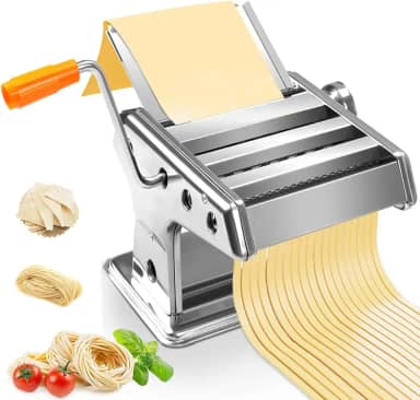 Cilindro de Massa Manual, Maquina de Macarrão, Maquina Macarrao, Abridor de Massa, Maquina Macarrão Massa Manual, Máquina Macarrão 3 Massas