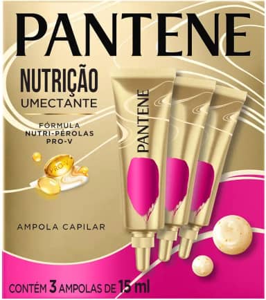 Ampola Capilar Pantene Pérolas Pro-Vitaminas Nutrição Umectante 45 ml