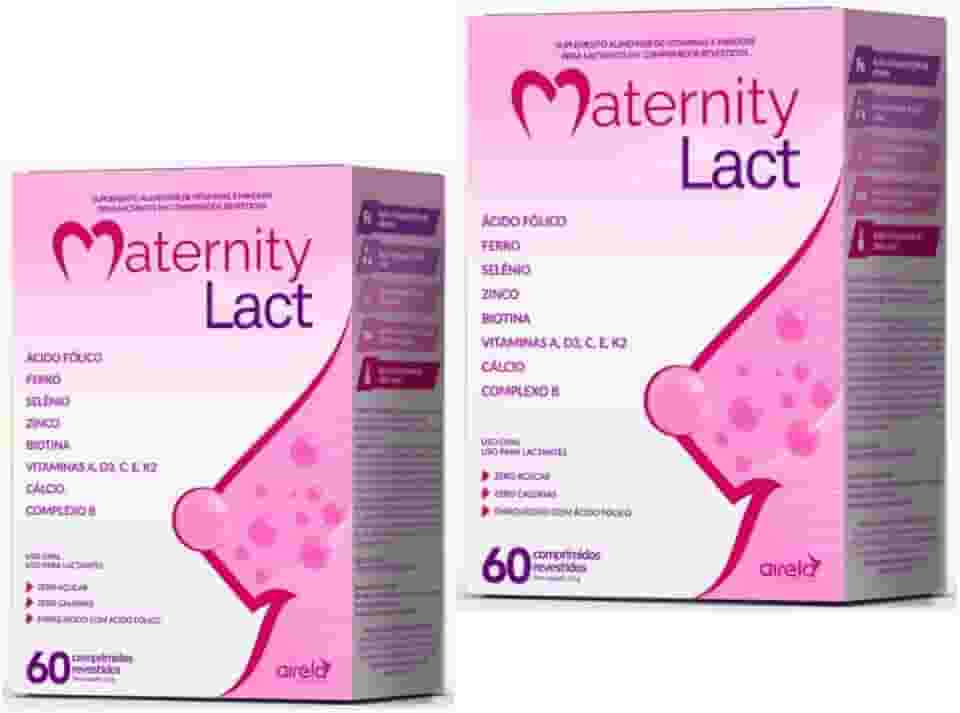 Maternity Lact 60cp Vitamina Gravidas Gestantes Lactantes Completa Kit 2