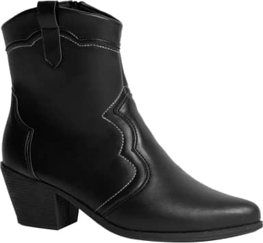 Bota Feminina Western Texana Confortável Country Cano Curto
