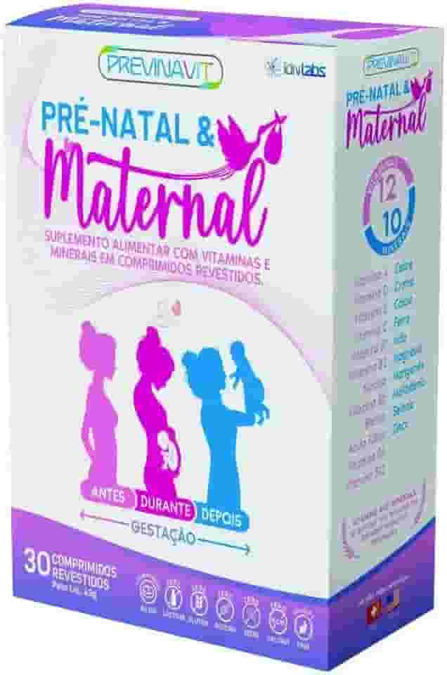 Previnavit Pré-Natal & Maternal - 30 Comprimidos - IDN Labs