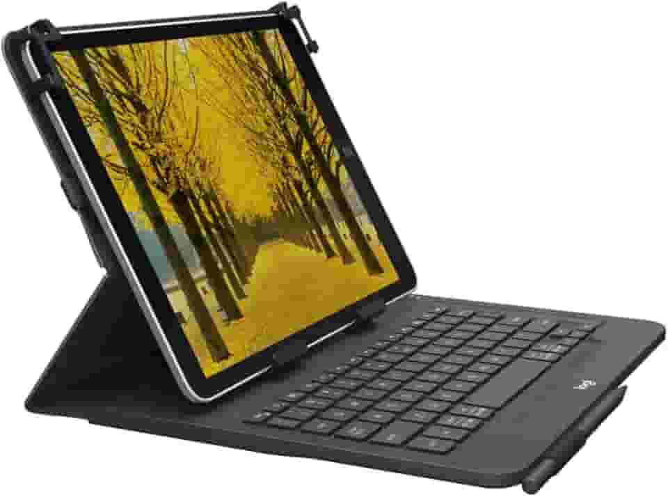 Capa com teclado Logitech Universal Folio com Conexão Bluetooth 3.0 para Tablets Android, Apple ou Windows de 9-10'