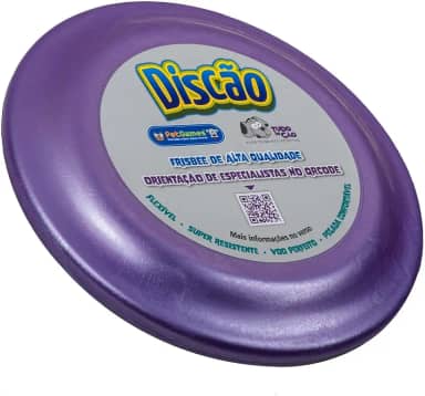 Pet Games Brinquedo Disco Voador Frisbee Durável E Macio De Atividades Ao Ar Livre E Treinamento Para Cães- Discão Roxo