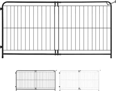 Portão Pet Cachorro Mega Extensivo de 99 a 155 cm Preto