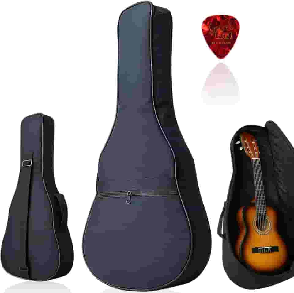Capa Preta para Cavaquinho e Ukulele Concert Acolchoada Impermeável Profissional Resistente Espuma Reforçada Bolsa Bag Luxo com Alça Mochila Proteção Instrumento Musical