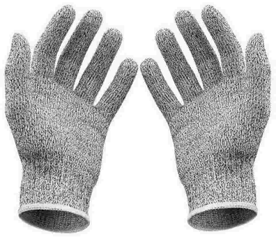 Luva Anticorte Profissional em HPPE e Fibra de Vidro – Ambidestro, Reutilizável, Confortável e Resistente para Cozinha, Oficina, Churrasco, Jardinagem e mais