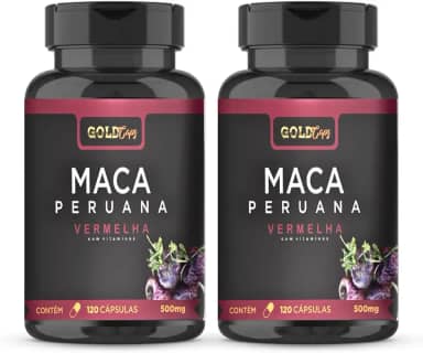 Maca Vermelha 120 Capsulas - Maca Peruana Vermelha 500mg - 2 Unidades